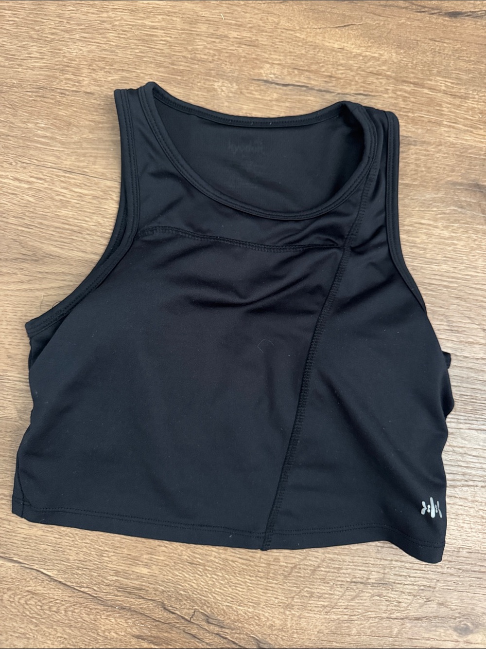 Kyodan Black Athletic Cropped Tank Top Camisole